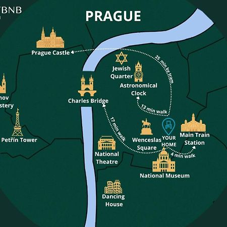 Charming 1 Bedroom Apartment In The City Center Of Prag Exterior foto